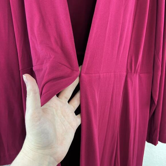 NWT Lane Bryant Knit Stretch Overpiece Duster Cardigan Size 26/28 Corpcore - Picture 4 of 8